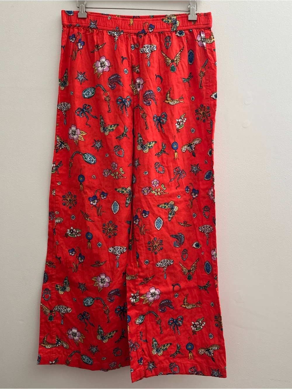 Lyrebird (Anthropologie) Pajama Pants Women Size M Elastic Waist No Pockets
